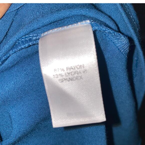 J. Jill Wearever Collection Blue Long Sleeve Crewneck Tunic Top Size Small - Picture 4 of 7